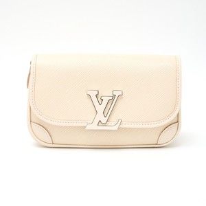 Louis Vuitton Grain White Epi NM Bag Leather Crossbody Tan Buci